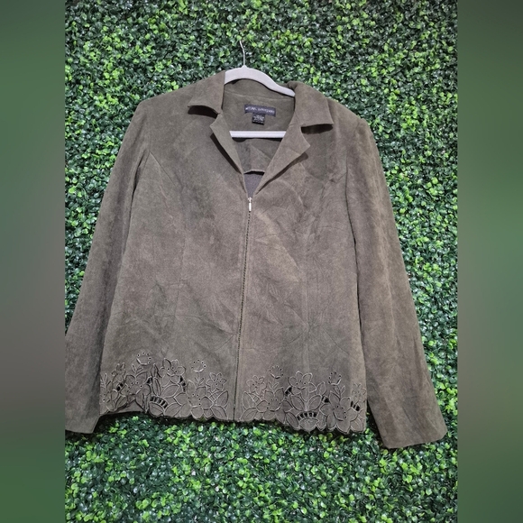 Natural Impressions Jackets & Blazers - Olive Green Blazers